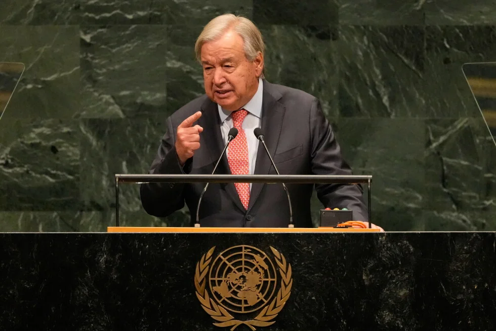 UN-Führer treffen sich, während der Generalsekretär für eine Welt der gegenseitigen Abhängigkeit wirbt